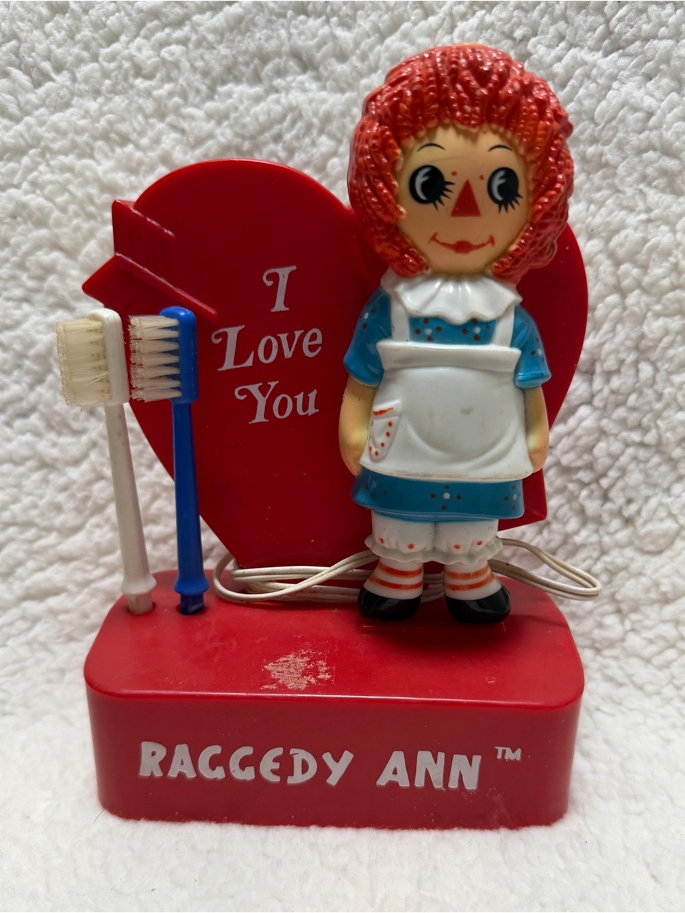 1973 Raggedy Ann Battery Operated Tooth Brush Set (not tested)